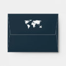 Search for travel envelopes World map