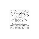 Search for moon rubber stamps Typography