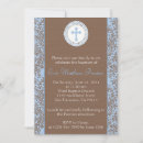 Search for blue and brown christening invitations Catholic