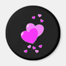 Recherche de coeur rose magnets Girly