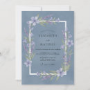 Search for blue and lavender wedding invitations Purple