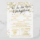 Search for 60th anniversary party invitations White and gold