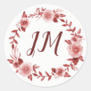 Recherche de marsala rose stickers Monogramme