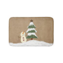 Search for country christmas bath mats Snowman