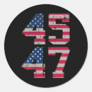 Search for two sided stickers Presidential satire
