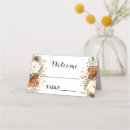 Search for floral wedding place cards Autumn
