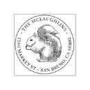 Search for squirrel rubber stamps Return address