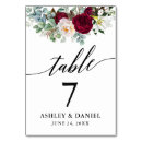 Search for gold and red table cards Rustic