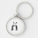 Recherche de panda drôle porteclés Nature