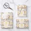 Search for construction birthday wrapping paper Backhoe