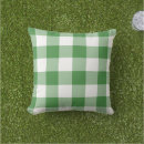 Search for green and white gingham pillows Pattern