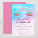 Search for over the rainbow birthday invitations Magical