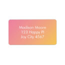 Search for color return address labels Pink