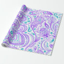 Search for purple and turquoise wrapping paper Pattern