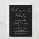 Search for farewell retirement party invitations Black and white