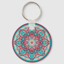 Recherche de mandala bleu porteclés Turquoise