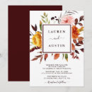 Search for marsala wedding invitations Watercolor