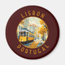 Search for lisbon magnets Retro vintage travel