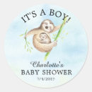 Search for cute sloth stickers Baby shower
