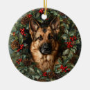 Search for german shepherd dog ornaments Xmas