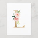 Search for monogram l postcards Elegant