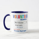 Search for for volunteer mugs Funny