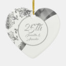 Search for wedding anniversary ornaments 25th