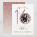 Search for rose sweet 16 invitations Sweet sixteen birthday
