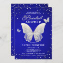 Recherche de royal blue bridal shower invitations Dentelle