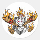 Search for cartoon baseball stickers Bat