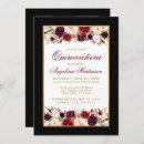 Recherche de burgundy quinceanera invitations Élégant