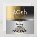 Search for man 20th birthday invitations Metal