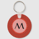 Search for orange dot keychains Red