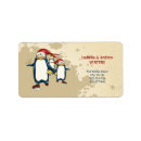 Search for penguin return address labels Santa