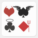 Search for card suits stickers Red