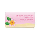 Search for frangipani flowers return address labels Pink