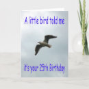 Search for bird birthday cards White