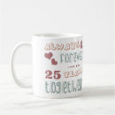 Search for 25 year anniversary mugs Hearts