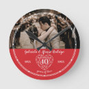 Search for 40th wedding anniversary clocks Heart