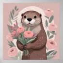 Search for otters posters Watercolor