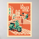 Recherche de scooter en italie posters Vintage