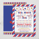 Search for patriotic baby shower invitations Red white blue