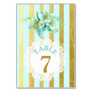 Search for gold floral table cards Blue