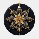 Search for blue flower ornaments Unique