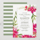 Recherche de fuchsia mariage invitations Aquarelle florale