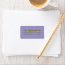Search for gold and purple return address labels Modern
