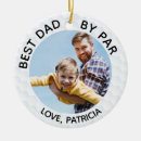 Search for golfer ornaments Best dad by par