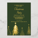 Search for foil christmas invitations Green
