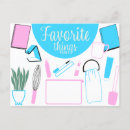Search for favourite things invitations Pink