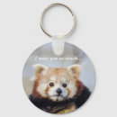 Search for cute red panda keychains China